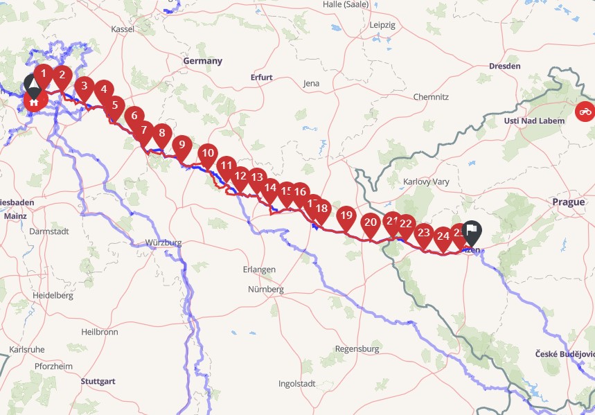 Maitour: 1600km 🏍️ über Tschechien, Niederösterreich und dem bayrischen Wald zurück nach Hessen