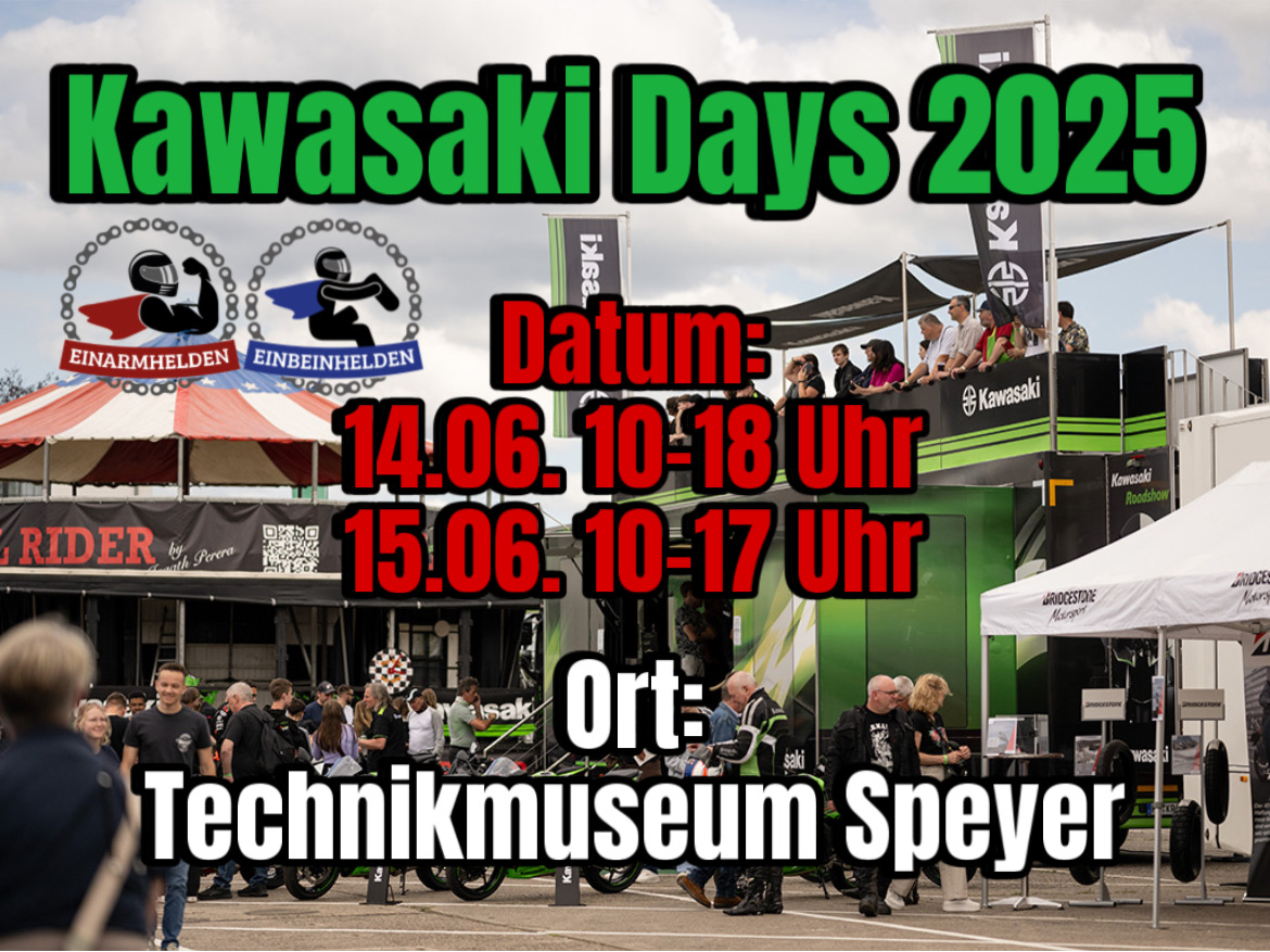 Wir sind auch bei den Kawasaki Days 2025 dabei!