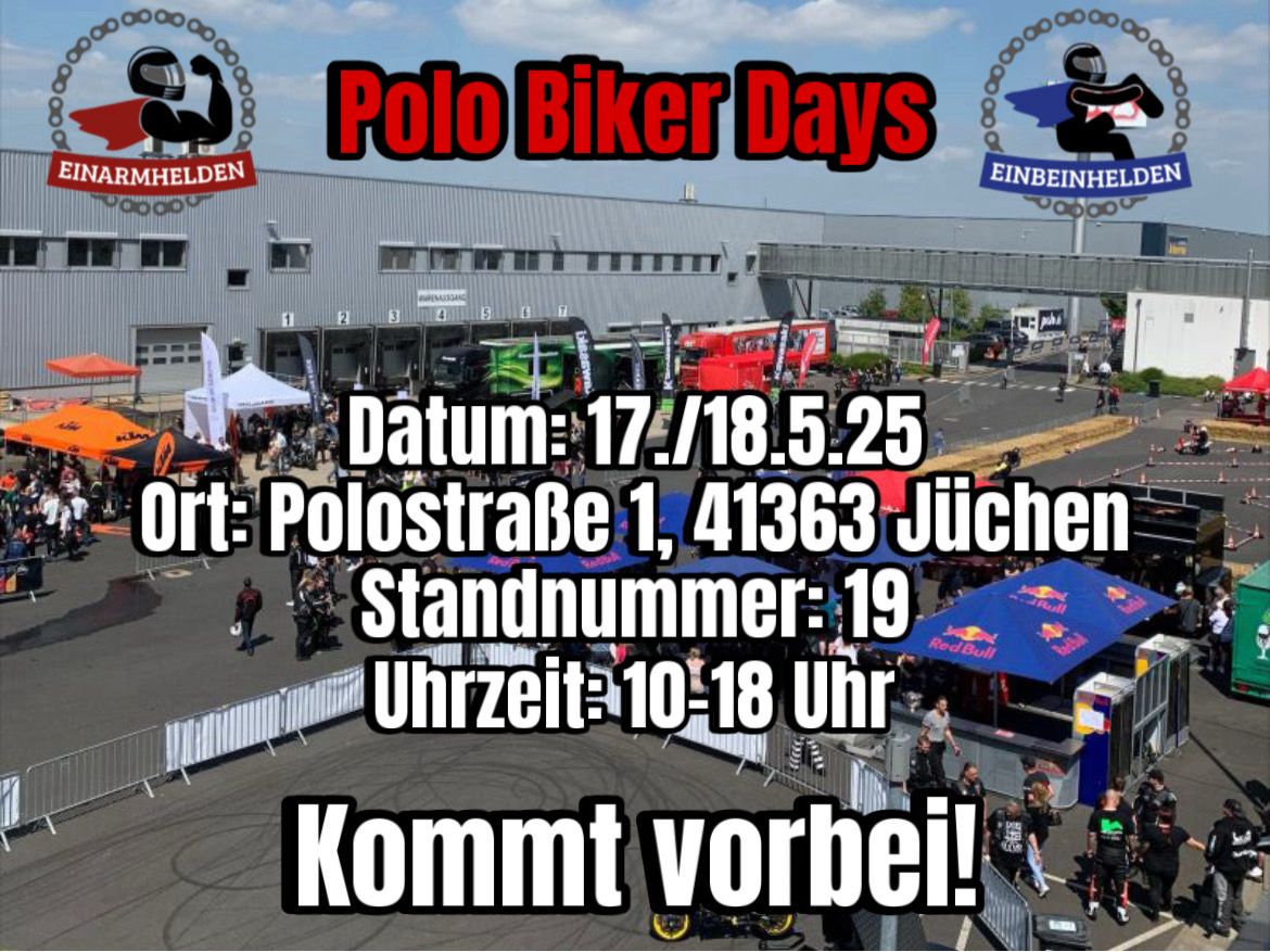 Der Einarmhelden & Einbeinhelden e.V. auf den Polo Biker Days 2025!
