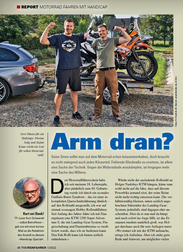 „Arm dran?“ – Tourenfahrer